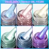 MIZHSE 10ml 9D Cat Magnetic Thread Shell Temperature Change Gel Nail Polish Glitter Pearl Effect UV Gel Polish Base Top Coat 4