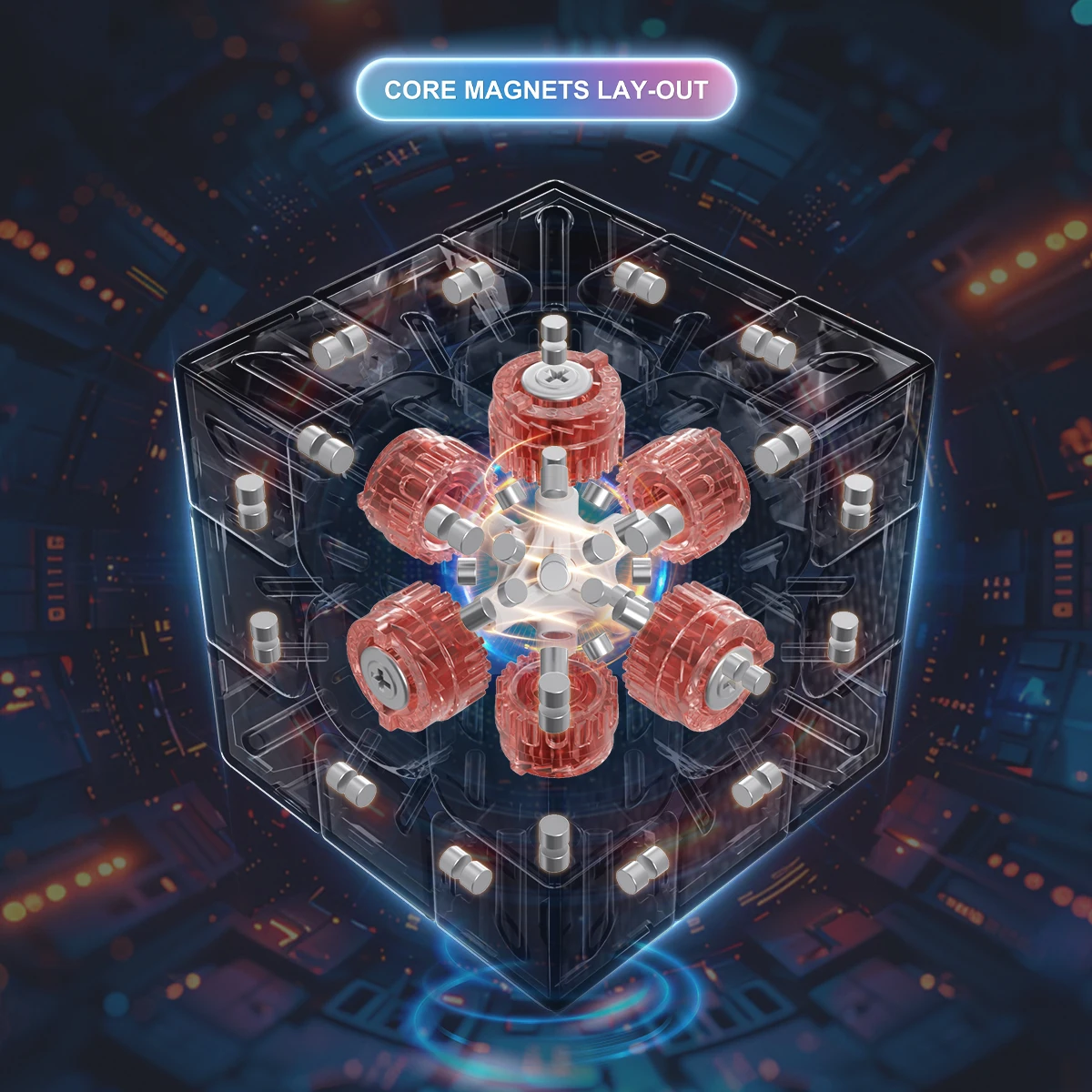 Speed Cube Magic Cube Puzzle Puzzle Cube Magic Puzzle Toy Puzzle Toys YJ MGC Beta 3x3x3 Magnetic Maglev Ball Core UV Stickerless Professional 3x3