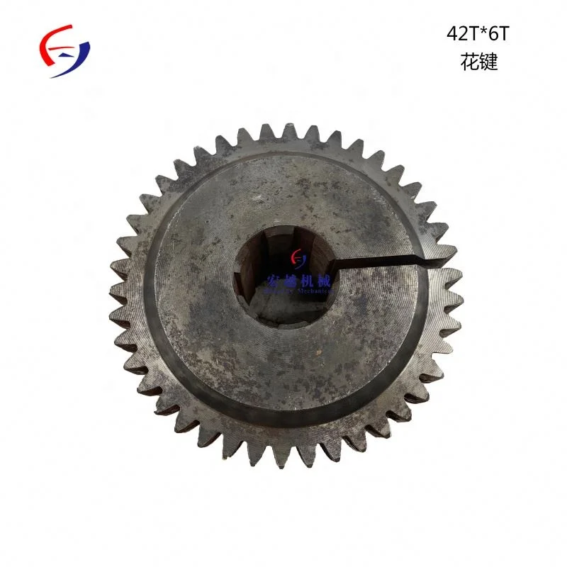 Pressure plate Spline gear 42T*6T*2.8 TEETH for excavator Flexible coupling 180*42t 264*42t 314*42t 352*42t