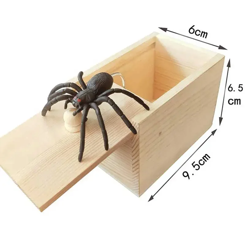 Funny Scare Hidden Spider and scorpion Prank Box Case Prank Scarebox Interesting Play Trick Toys