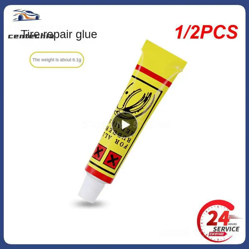 

1/2PCS 6ml Car Tire Repairing Glue Tyre Inner Tube Puncture Repair Tools Motorcycle Bike Universal Portable Repairing Glues