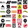 10/30/50PCS Cool Ski Brand Logo Stickers DIY Skateboard Luggage Guitar Laptop Car PVC Waterproof Graffiti Trend Stickers Kid Toy 5