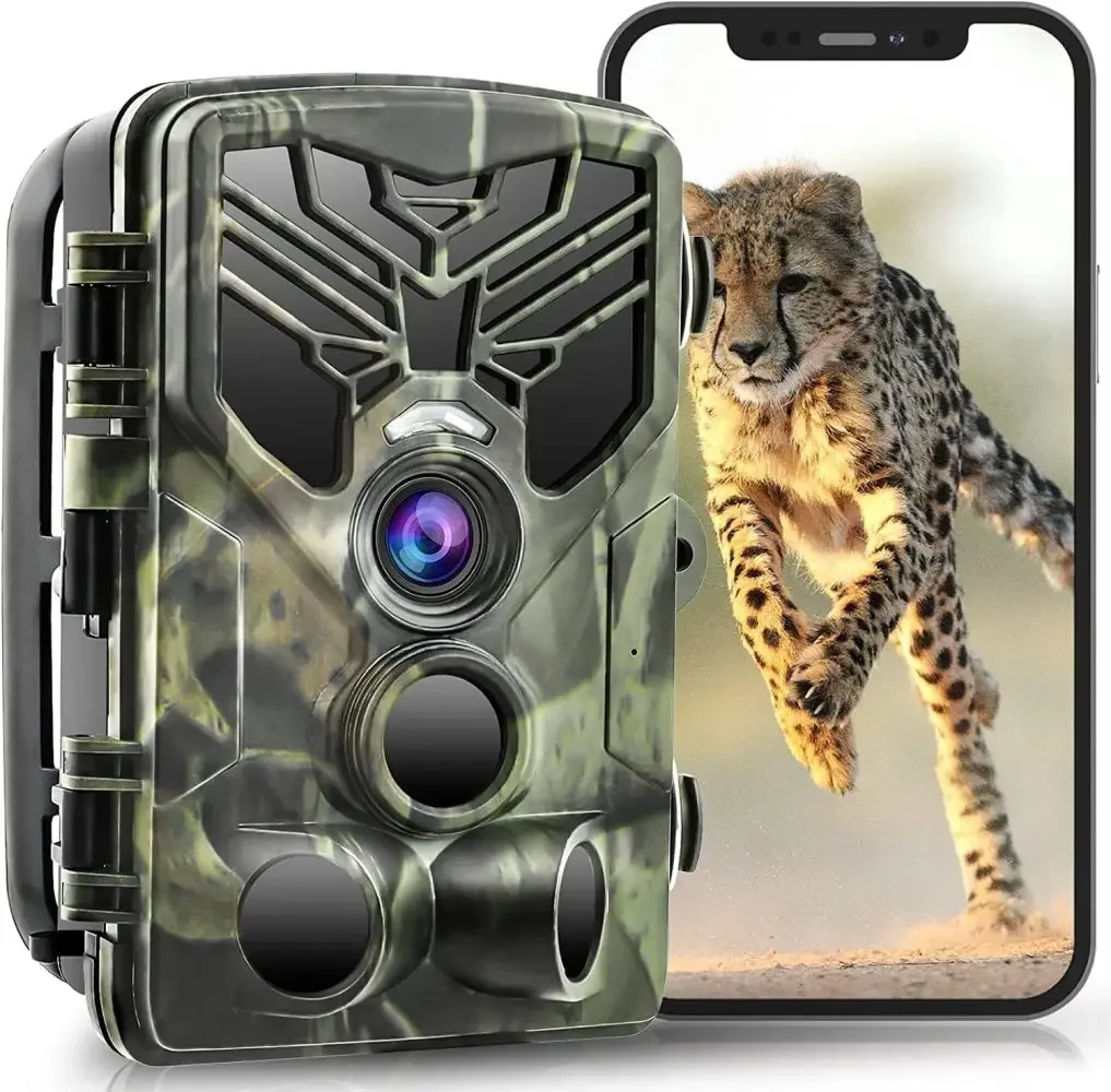

WIFI Camera 4K 36MP Liveshow Video Hunting Night Vision Free Apps 120 Detection Angle 0.2s Fast Trigger IP66 Waterproof Cam