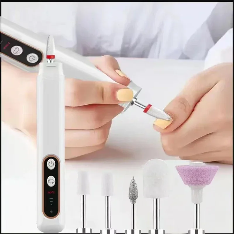 Manicure Set Electric Nail Drill Electric Nail Polisher Electric Nail Grinder Cordless Professional Manicure Pedicure Kit for Hand Foot Care