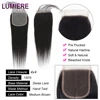 Brazilian Human Hair Lace Frontal Closure Only Loose Deep Wave Lace Closure Curly Straight Body Wave Lace Closure OnlyPreplucked 4
