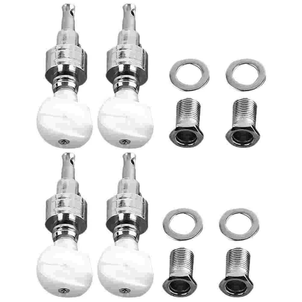 4 Pcs Banjo Machine Head Metal Tuning Pegs String Key Parts Accessories Guitar Instrument Hardware