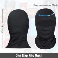 Cagoule respirante masque de Ski couverture complète pour hommes femmes Ski Sports de plein air hiver chaud coupe-vent masque par temps froid 3
