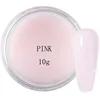 10g Pink/White/Clear Polymer Acrylic Powder 3-Colors Carving/Dipping/Extension Crystal Powder 3IN1Nude Pink Manicure Dust 5