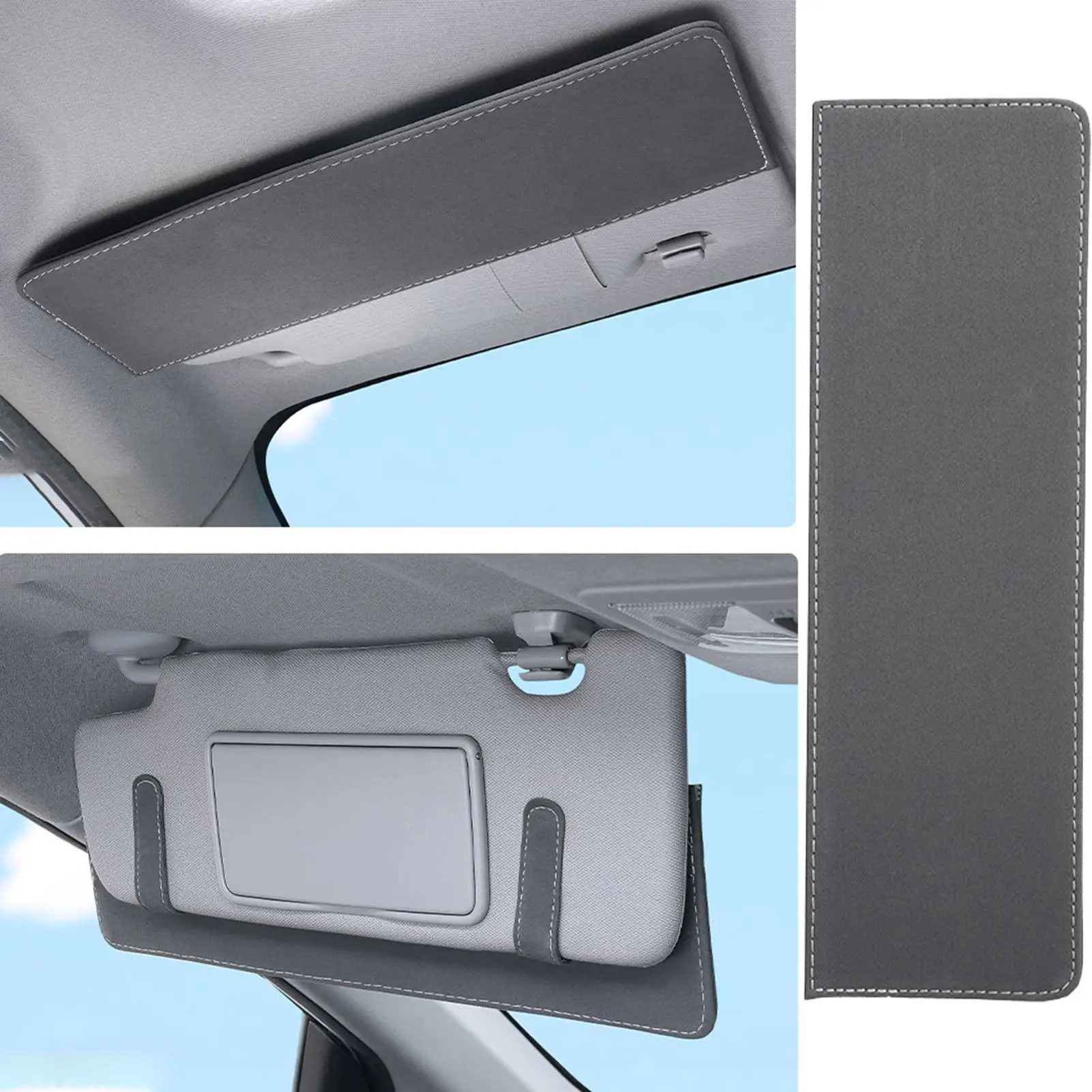 Car Sun Visor Extender Auto Visor Extender Sun Blocker Leather Anti-glare Automotive Interior Sunvisor Extending Shade for RV