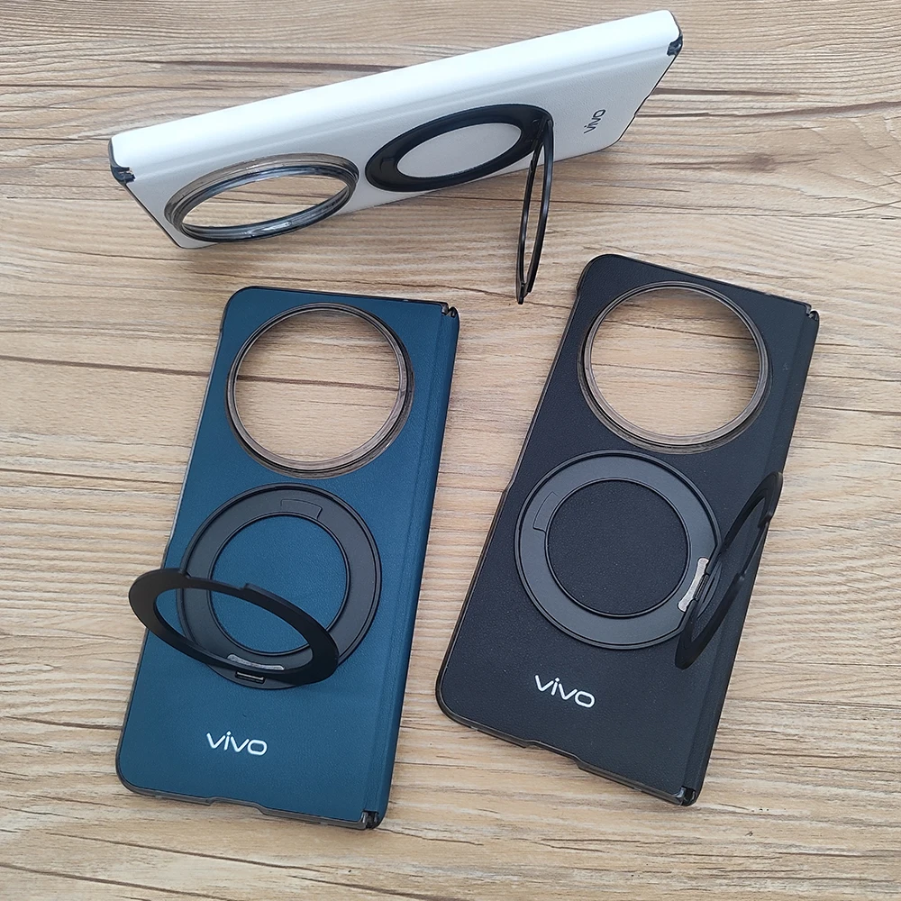 Magnetic 360° Rotating Holder Case with Hinge Protection in Slim PU Leather