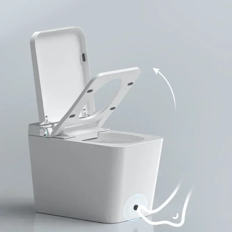 Adult Ceramic Toilet White Full Automatic Smart Square Toilet Electric Washroom Inodoros Y Piezas De Inodoro House Furniture