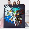 Luxury Throw Blanket for Sofa Luxury Sonic Fluffy Soft Blankets King Size Microfiber Bedding Plaid Cobija Blankets and Throws 2