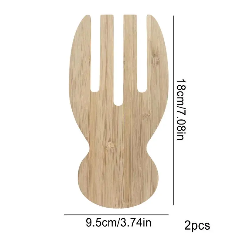 Salad Claws 2pcs Wooden Salad Claws For Serving Creative Kitchen Tool With Smooth Surfaces Hand Grinding Hand For Kitchen