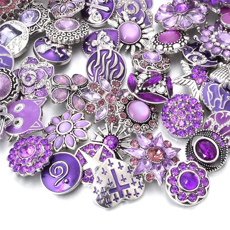 18mm Snap Jewelry Mix Many Styles Metal Snap Buttons 10pcs/lot metal snap buttons