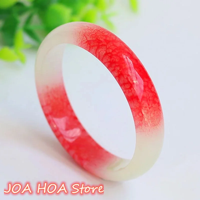 Natural Chicken Blood Jade Jewelry Fashion Accessories Hand Carved Lucky Bracelet