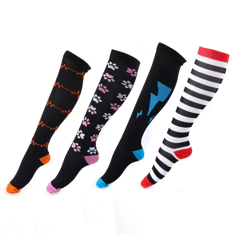 Women Sock Men Sports Stockings Compression Supply Running Riding Cycling Over Knee Basketball Biking Hockey Soccer