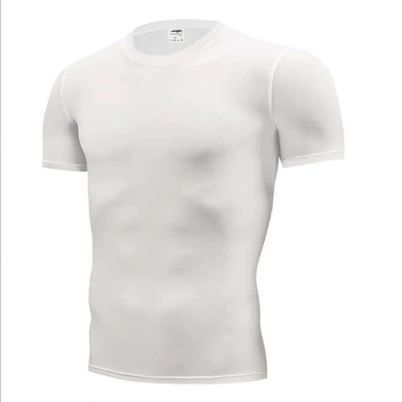 Sport T Shirt New Summer Fashion Running Male T Shirts O Neck Solid Color Short Sleeve Slim Fitness Sports Men Tops