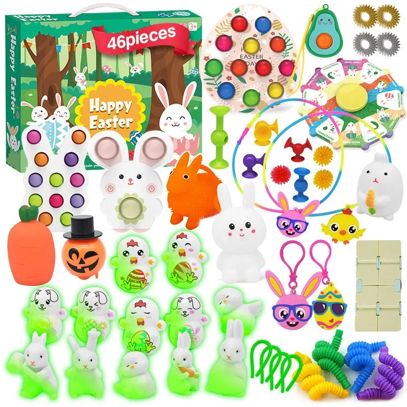 Mystère – paquet de jouets Fidget, paquet de jouets Anti-Stress, calendrier  de l'avent d'halloween, cadeau d'anniversaire pour enfants, 2023