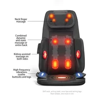 Shiatsu Neck & Back Massager with Heat, Full Back Kneading Shiatsu or Rolling Massage, Massage Chair pad Back Massager for Neck 1