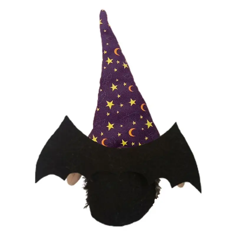

Glowing Halloween Faceless Gnome Faceless Handmade Elf With Glowing Bat Wings Stuffed Plush Glow In The Dark Gifts For Kids And