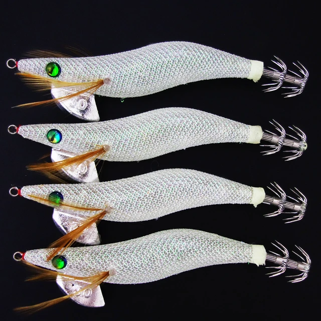 4X 3.0 YAMASHITA GLOW SQUID JIGS Rattle Squid JIgs Squid Egi