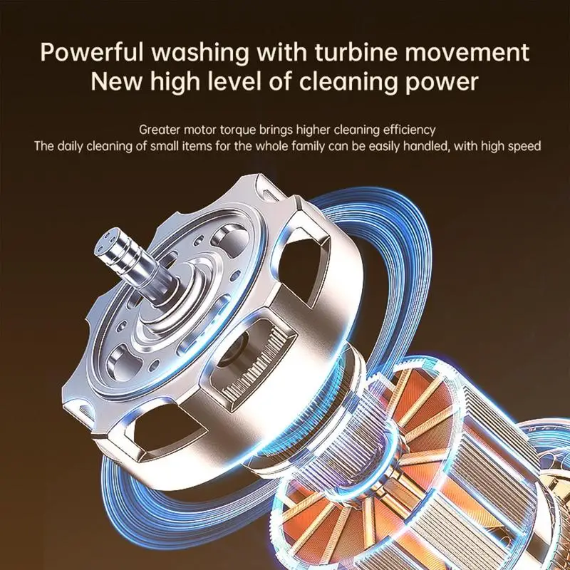 Mini Washing Machine 9L Mini Clothes Washing Machine Portable Personal Clothes Washer With Dehydration Function Ultrasonic