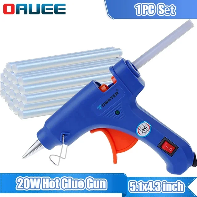 Introducing the 20W Glue Gun Mini Hot Melt Glue Gun Electric Heat Temperature Gun Repair Tool Set