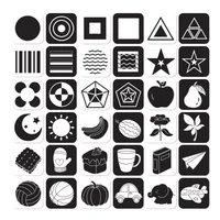 Baby Montessori Toy Visual Stimulation Card Black High Contrast White Flash Cards Animal Learning Educational Toys for Children 1