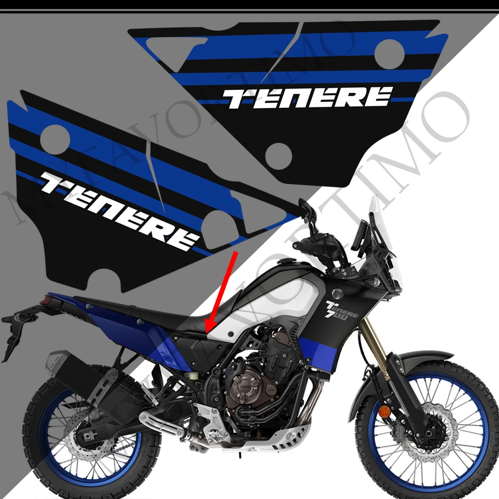 Motorcycle Fuel Tank Stickers Pad Decal FOR YAMAHA Tenere T700 XTZ 700 T7 Set Kit Protector Trunk Luggage 2019 2020 2021