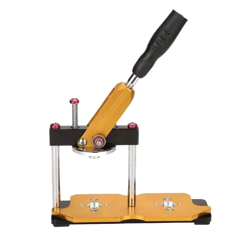 Rotary Badge Machine Shaking Head Badge Machine Without Mold DIY Yellow Is Suitable As A Gift for Children and Friends