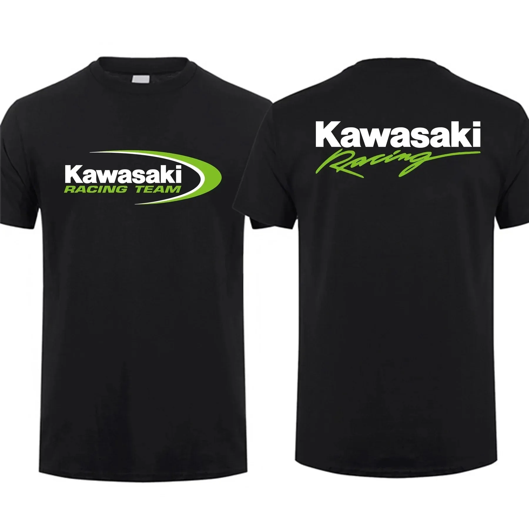 Men Sports Tops T Shirts Casual Kawasaki Racing Team Demon Claw Graphic Oversized Sports Breathable Streetwear S-4XL