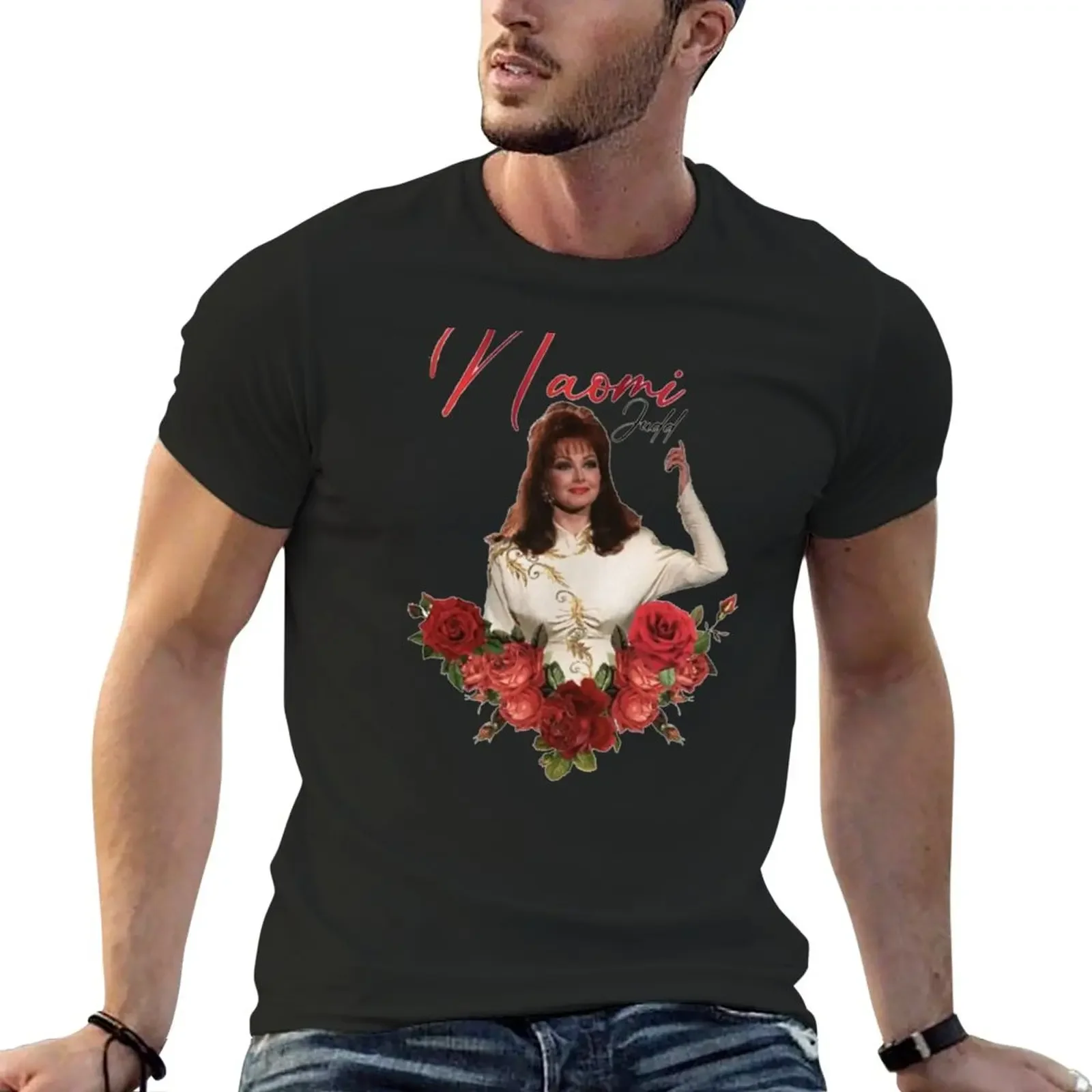 

Naomi Judd T-Shirt korean fashion oversizeds Men's cotton t-shirt