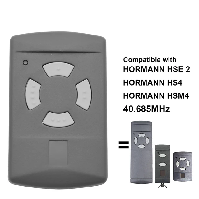 5 Pieces.For HORMANN 40.685MHz HSM4 HS4 HSE2 HS2 HSM2 Garage Remote Control HORMANN 40 MHz Gray Button Gate Door Transmitter 2