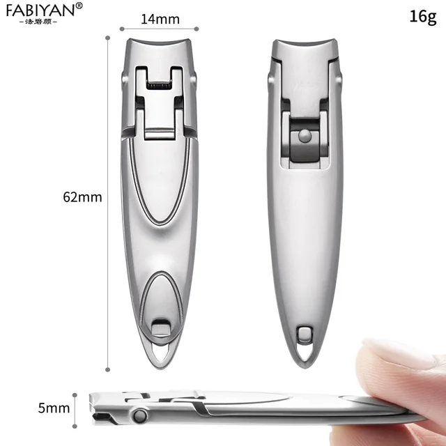 Thin Nail Clippers Cutter Toenail Fingernail Manicure Trimmer for Thick Nails Stainless Steel Pedicure Scissors Tool 6