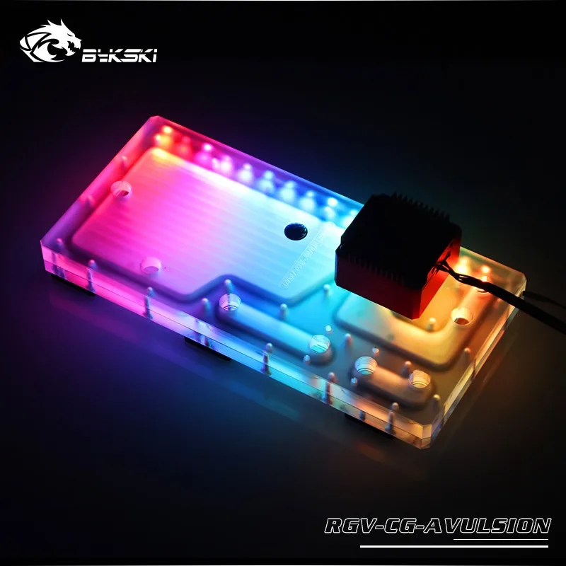 

BYKSKI Water cooling Acrylic Waterway Board For COUGAR AVULSION,12v 4pin RGB,5V 3PIN rbw Light header,water tank RGV-CG-AVULSION