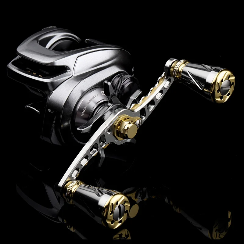 HISTAR 1Pc NMB BB For Baitcasting Reel Fishing Rocker Arm 105mm CNC Body High Strength Dual Grip Handle Exquisite Metal Knob