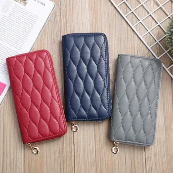 Soft Leather Fashion Women's Wallet Long 2022 Trend PU Purses for Women Zipper Coin Card Holder Clutch Bag Female 1