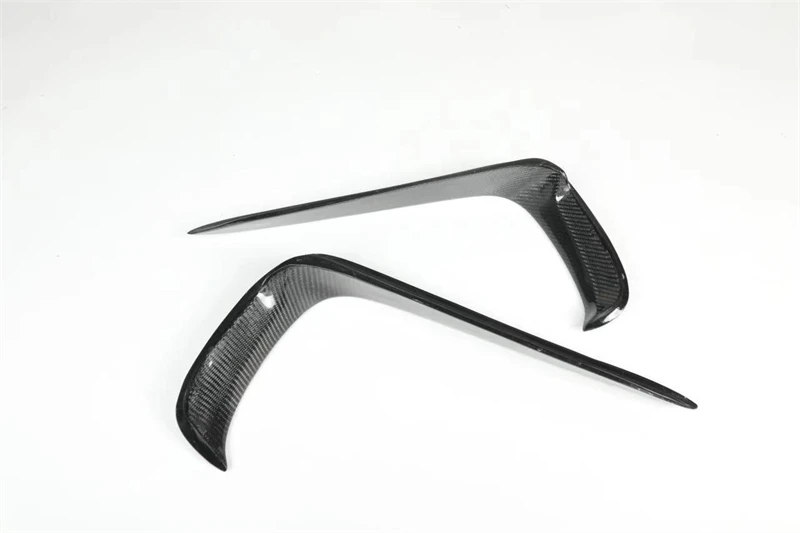 For Porsche Cayenne 9Y0 9Y3 2018 2019 20 2021 2022 Real Carbon Fiber Front Bumper Grill DRL Lip Spoiler Air Outlet Kit Splitter - - Racext 25