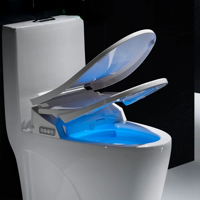 욕실 스마트 변기 시트 커버와 다양한 기능을 갖춘 전자 비데를 제공합니다.