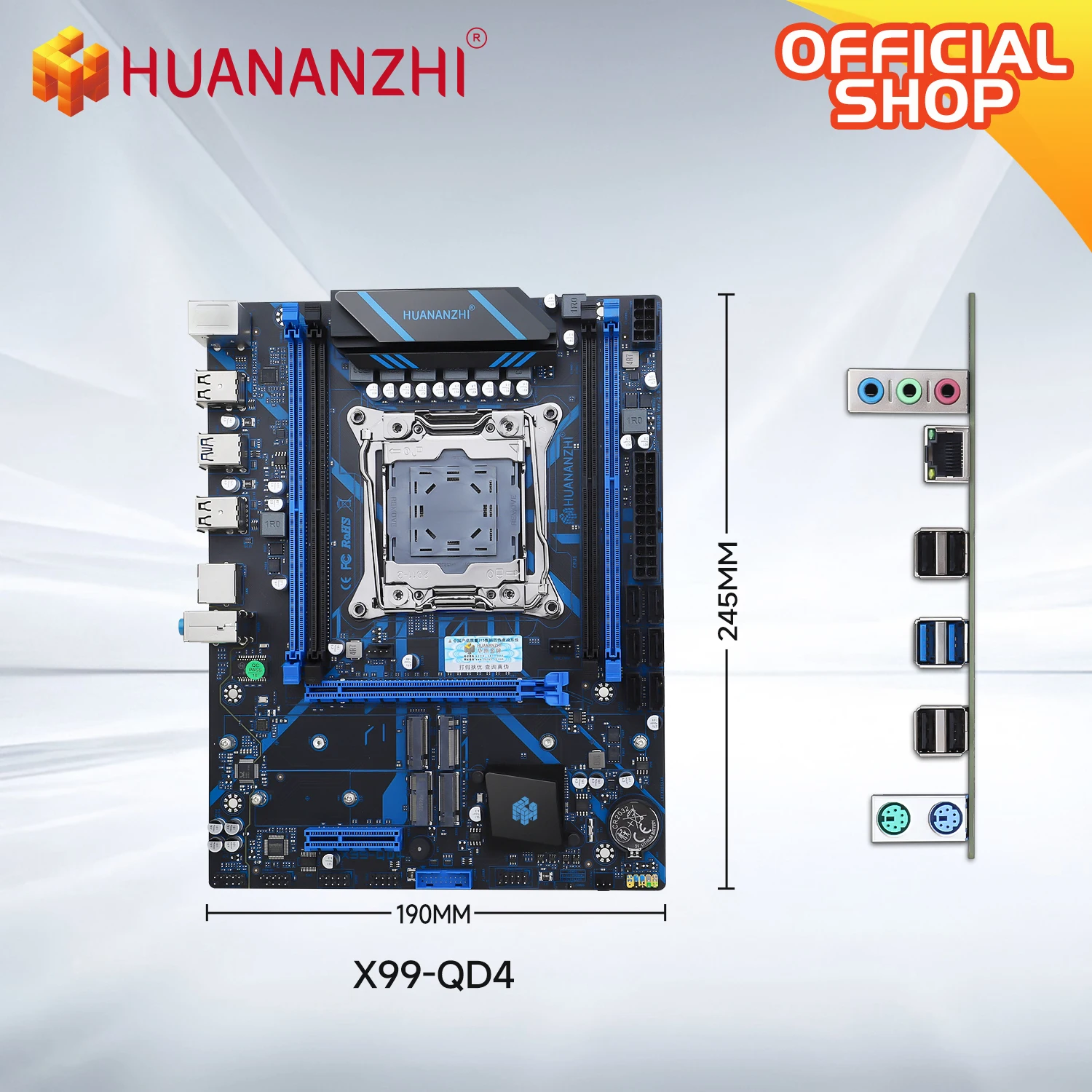 HUANANZHI X99 QD4 LGA 2011-3 XEON X99 Motherboard with Intel E5