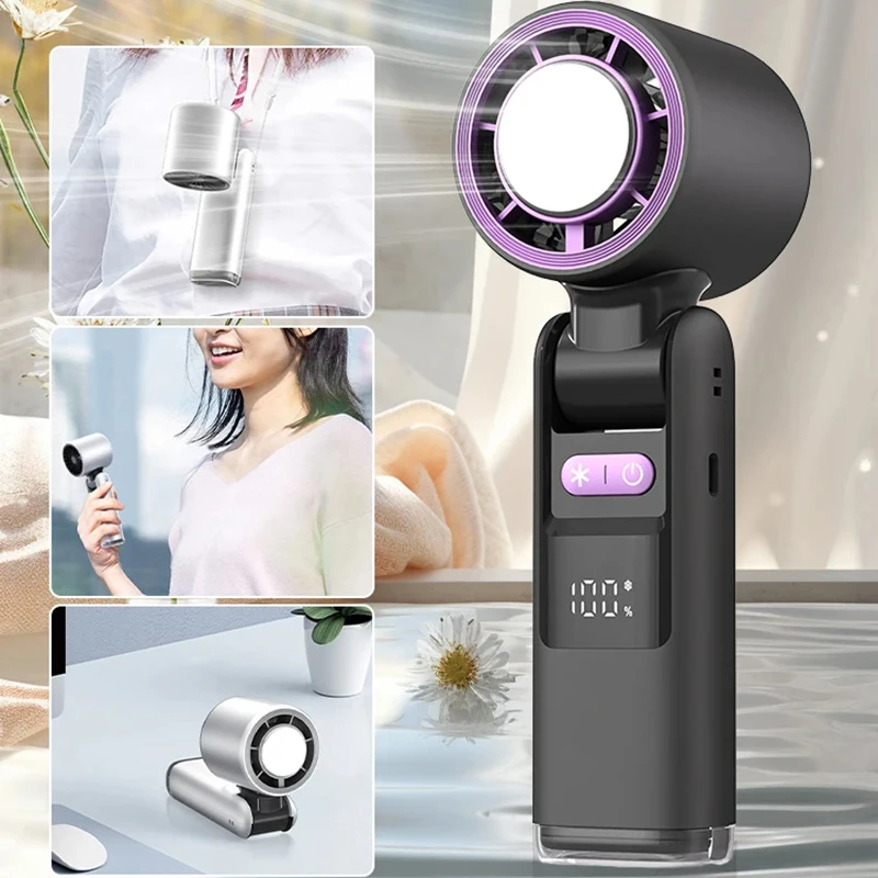 Portable USB Digital Display High Speed Turbo Fan