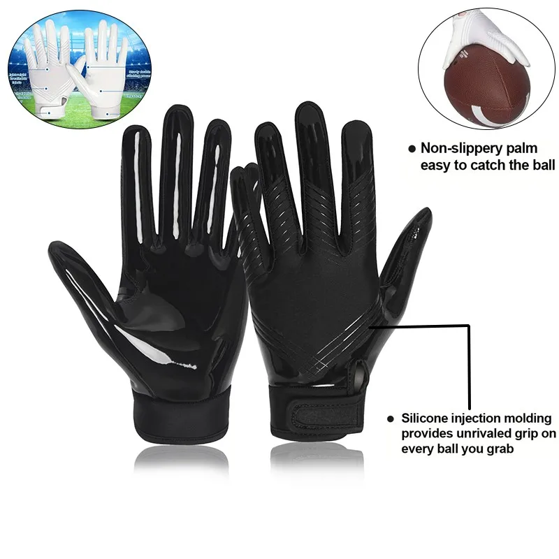 Football Sports Training Gloves Adjustable Strap Design Full Finger Cycling Gloves Outdoor Training Game Ready Protective sport gloves