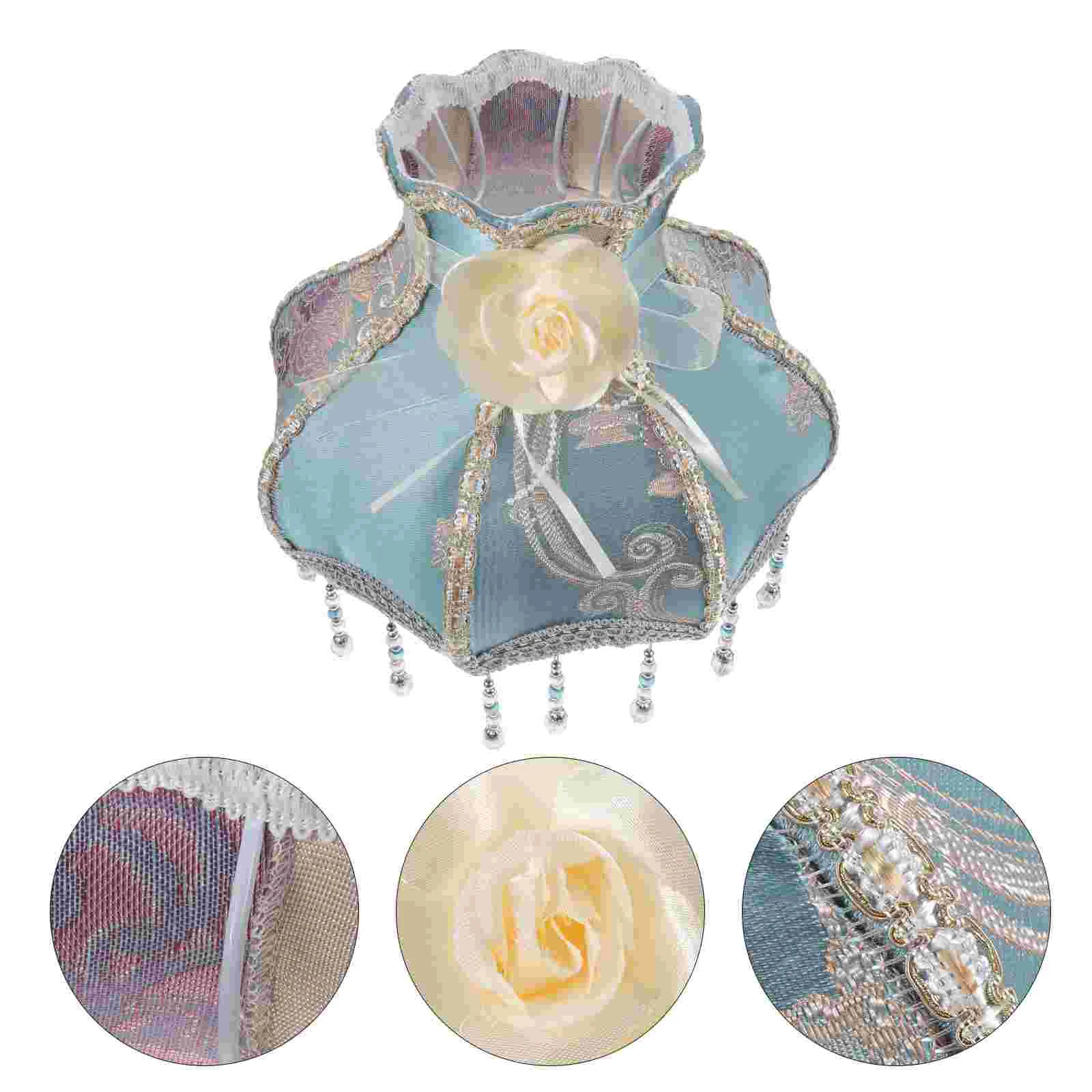 

Винтажный абажур для лампы, викторианские бусины, бахрома, гребешок, купол, крышка для лампы, Античная европейская ткань, Сменные крышки для ламп