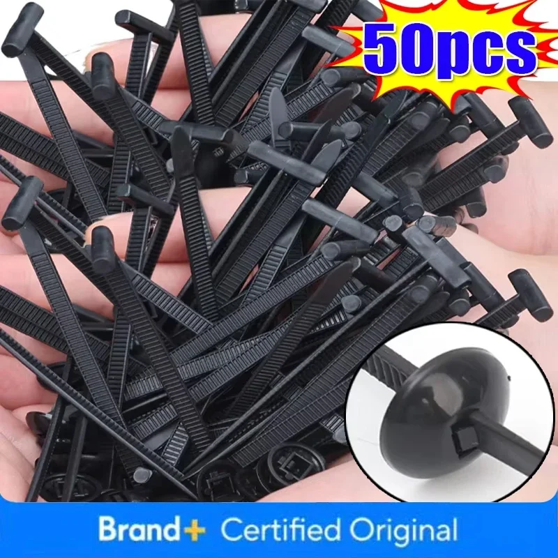 5-200PCS Car Engine Guard Panel Fastener Wire Organizer Cable Fixed Straps Nylon Cable Tie Buckle  Self-Locking Zip Tie Holder