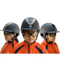58-62cm Ultra Light Adults Equestrian helmet Riding helmet Knight Hat Removable Brim Speed helmet Horse Riding Acc 1