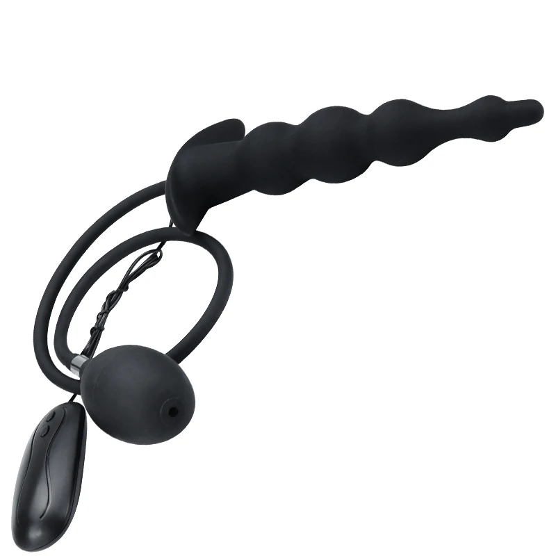 Iatable Anal Plug Vibratore Butt Plug Massaggiatore in silicone Masturbar Buttplug Articoli del sesso per uomo/donna_voghion.com