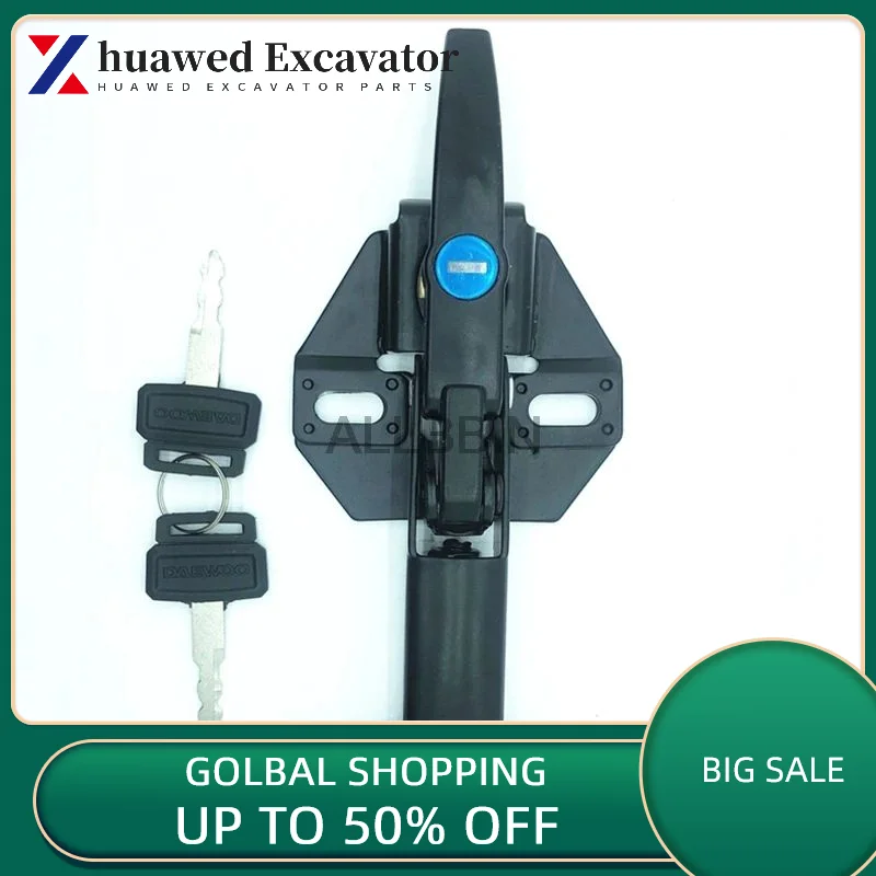 

For Daewoo 220 300 370-5-7 Doosan Excavator Cylinder Head Lock Hood Bonnet Lock Engine Cover Lock Excavator Accessories V