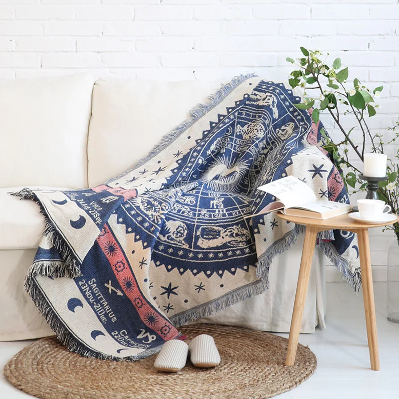 LY-Sofa Blanket Sofa Towel, Retro European Style, Warm Fabric, Sofa Cushion Sofa Cover, Inclusive Single Tapestry Dropshipping 2