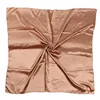 90X90 Satin Silk Scarf Hijab Solid Women Shiny Square Wrap Shawl Head Neck Cover Plain Hair Tie Band Beach Hijab Female Foulard 5