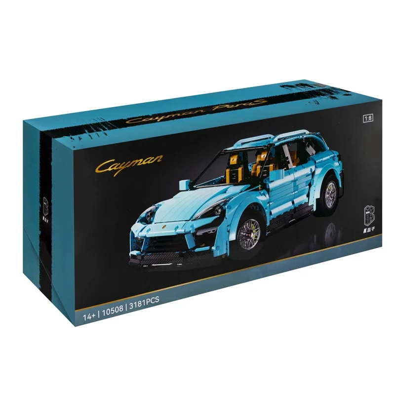 

IN STOCK 1:8 Blue Cayenned 3181pcs MOC Technical Sports Car Building Blocks Bricks Model Toys for Boys Birthday Gift Set